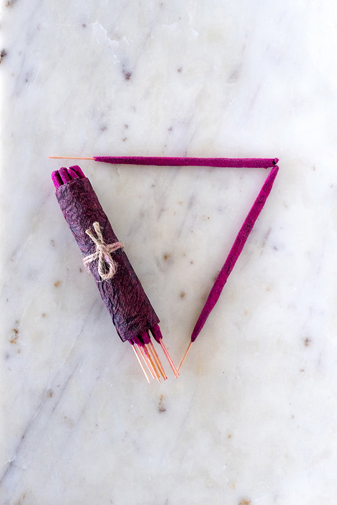 Artisanal Hand Rolled Incense - Pure Rose