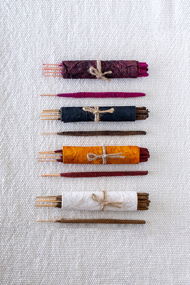 Variety Hand Rolled Incense Bundle - Explore All Scents (4 Pack)