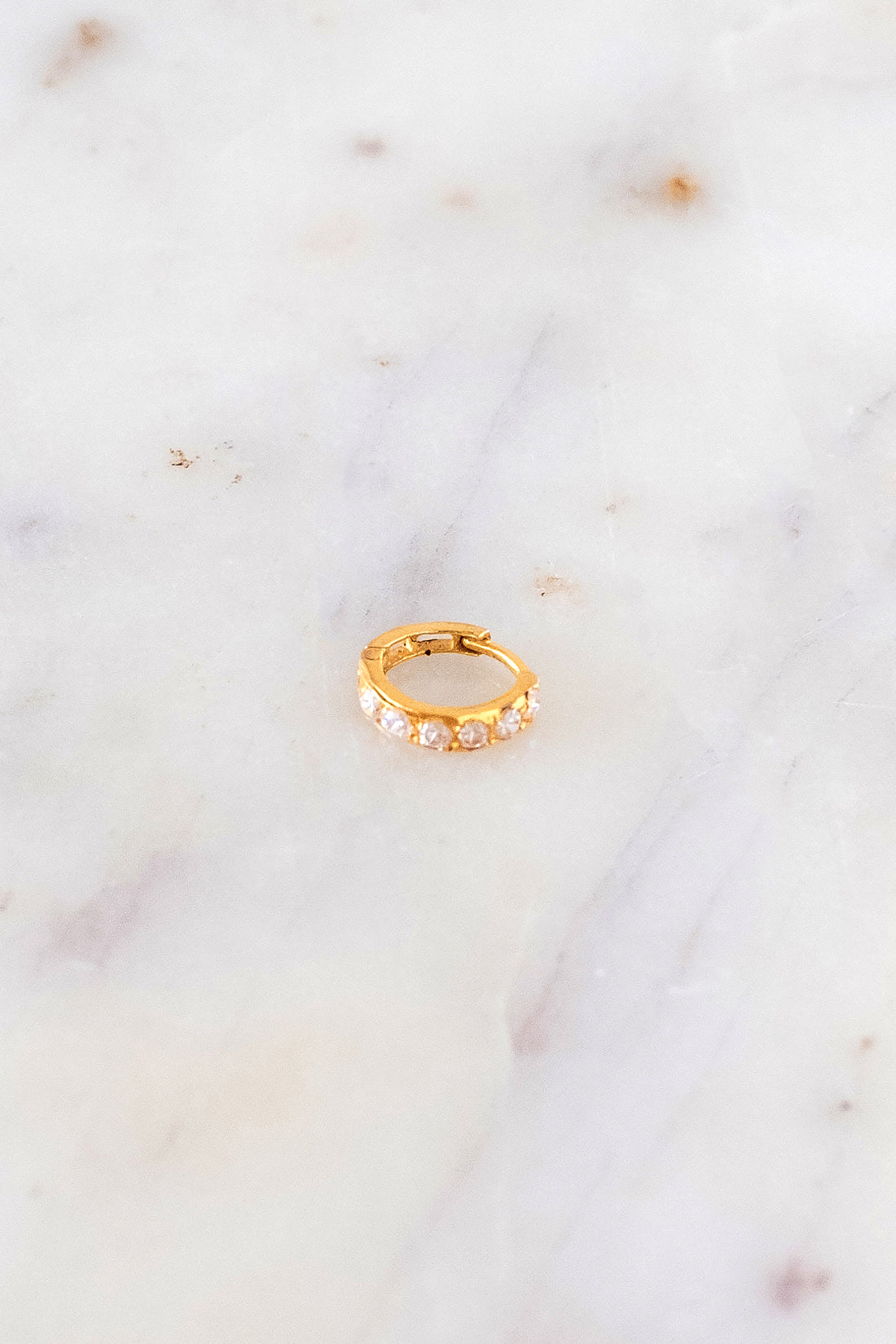 22K Gold- Multi studded nose ring