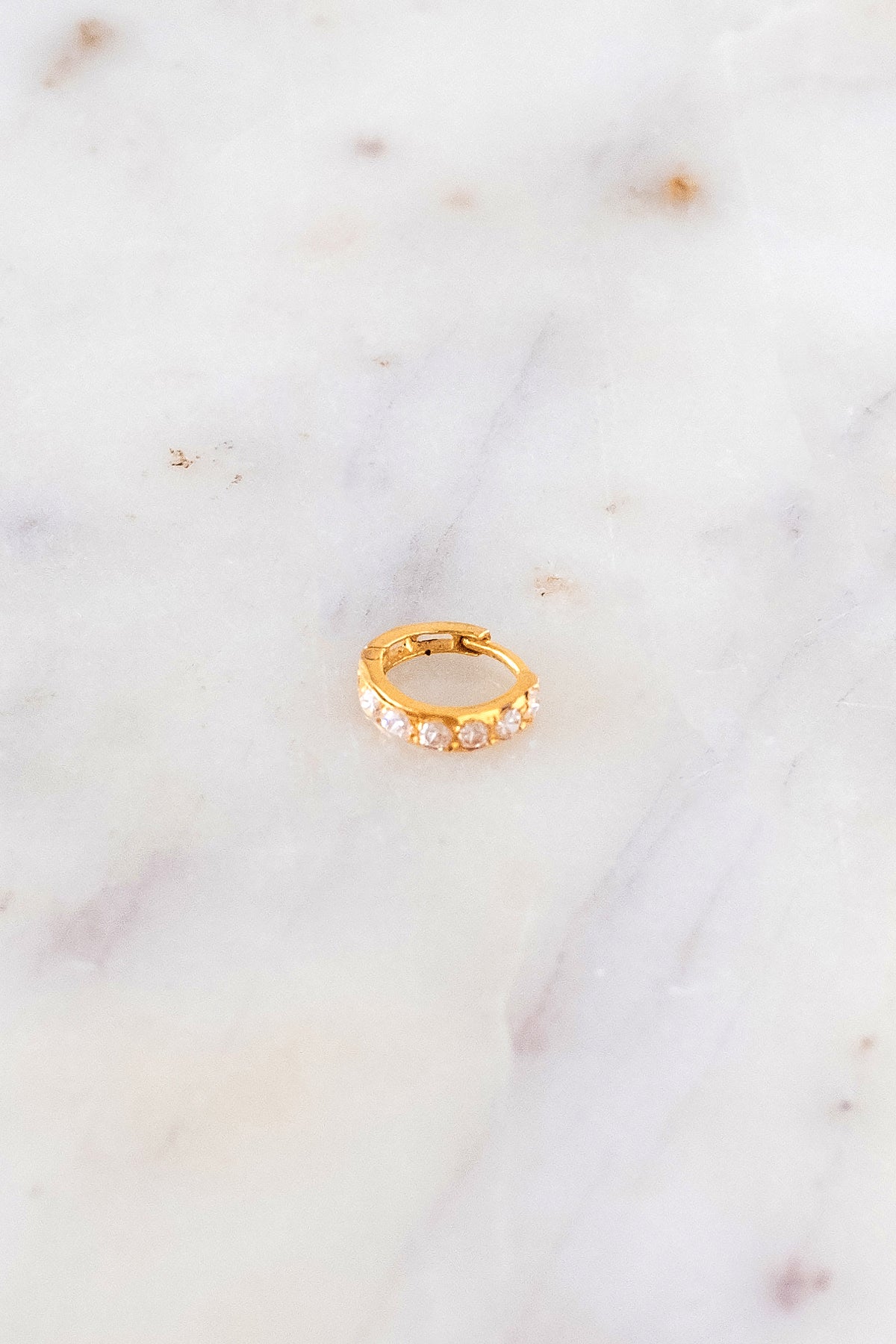 22K Gold- Multi studded nose ring
