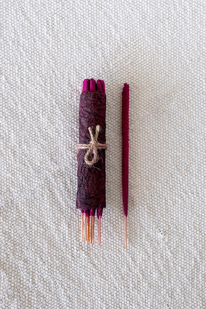 Artisanal Hand Rolled Incense - Pure Rose