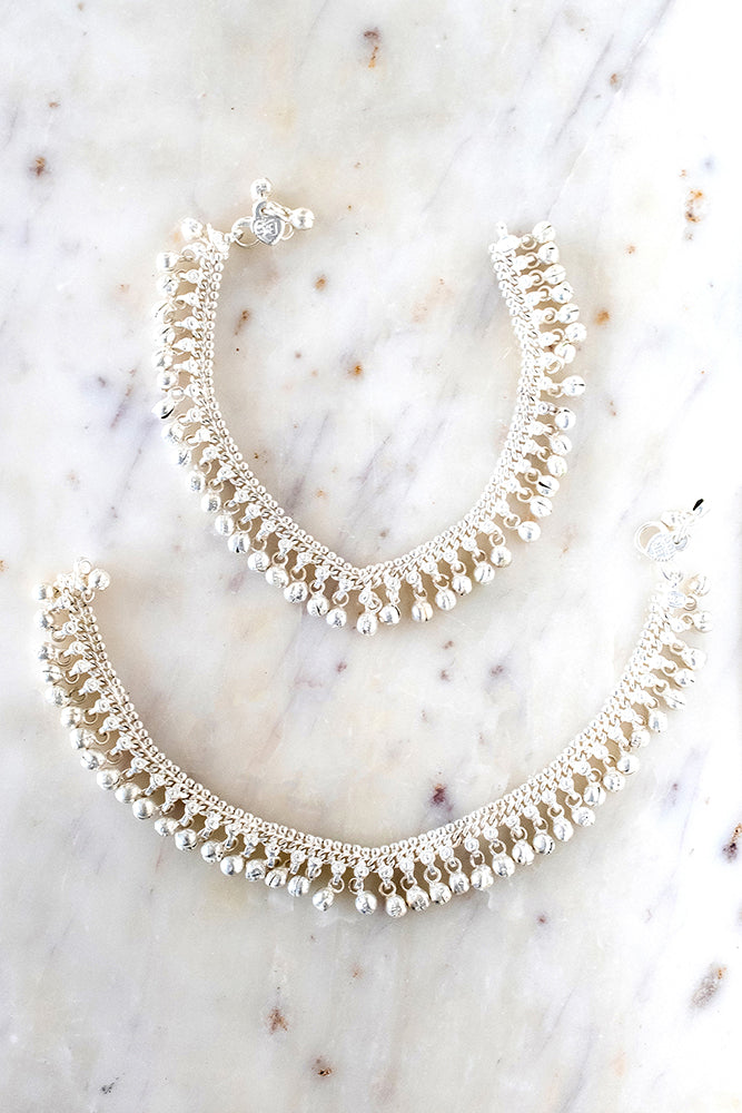 PYAAL: INDIAN SILVER ANKLETS